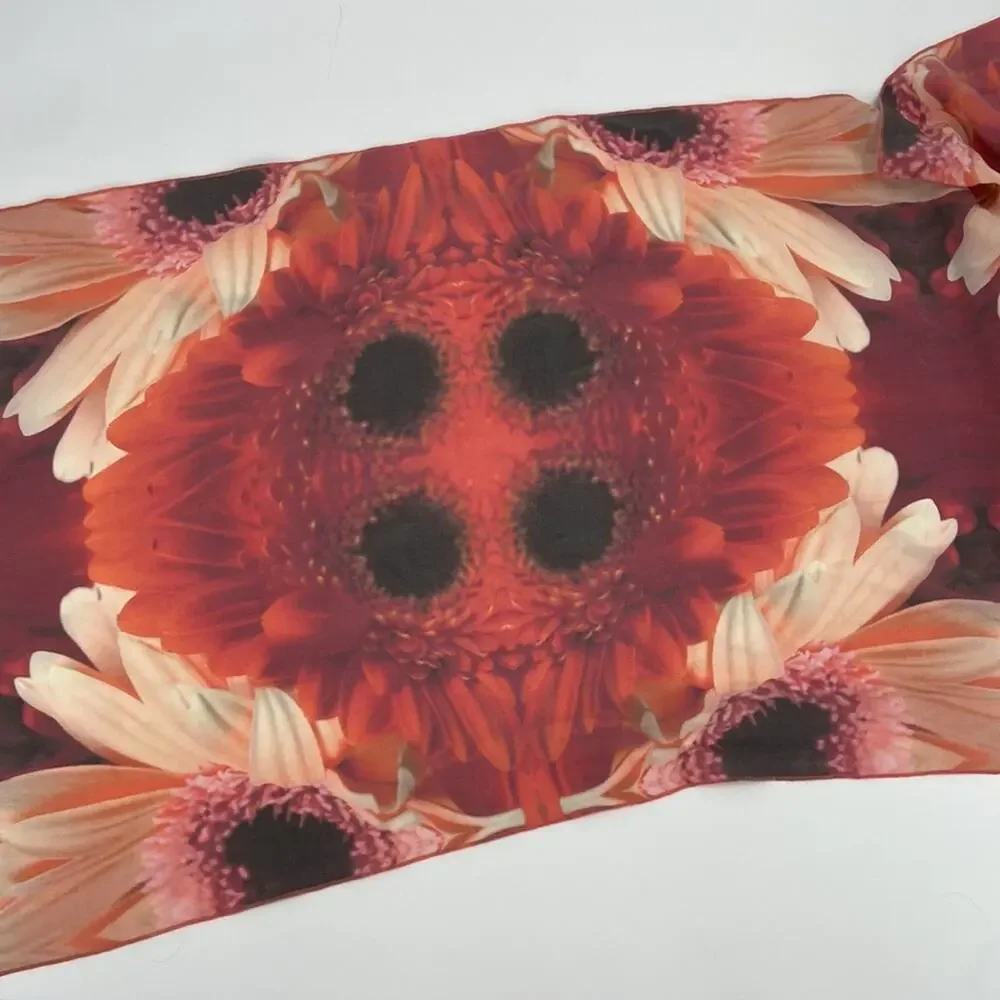 Nicole Isabel Whitney Print silk scarf